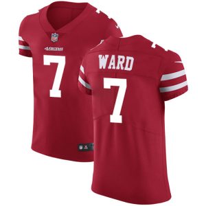 49ers #7 Charvarius Ward Red Team Color Men's Stitched NFL Vapor Untouchable Elite Jersey