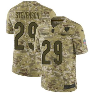 wholesale Bears #29 Tyrique Stevenson Camo Men's Stitched NFL Limited 2018 Salute To Service Jersey