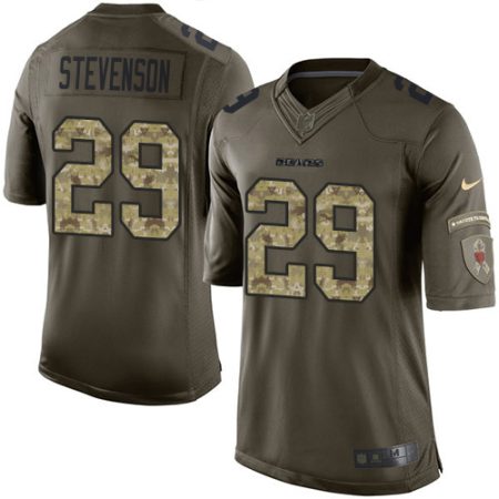 wholesale Bears #29 Tyrique Stevenson Green Men's Stitched NFL Limited 2015 Salute To Service Jersey