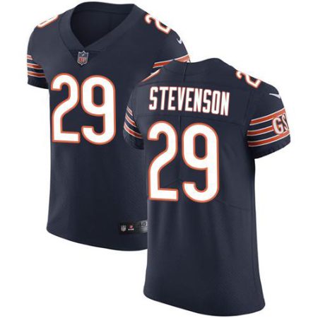 bears #29 tyrique stevenson navy blue team color men's stitched nfl vapor untouchable elite wholesale jersey