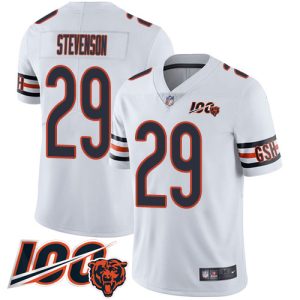 Bears #29 Tyrique Stevenson White White Men's Stitched NFL 100th Season Vapor Untouchable Limited Jersey