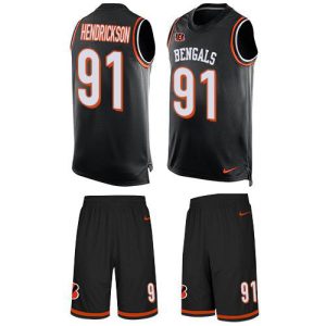 Bengals #91 Trey Hendrickson Black Team Color Men's Stitched NFL Limited Tank Top Suit Jersey