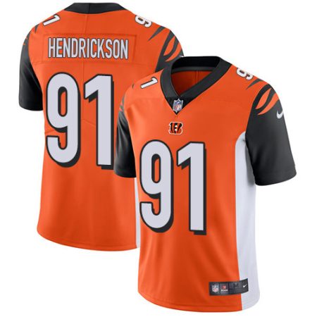 wholesale Bengals #91 Trey Hendrickson Orange Alternate Men's Stitched NFL Vapor Untouchable Limited Jersey