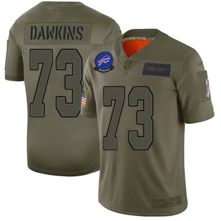 Bills #73 Dion Dawkins Camo Men's Stitched NFL Limited 2019 Salute To Service Jersey