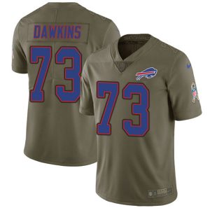 bills #73 dion dawkins olive men's stitched nfl limited 2017 salute to service wholesale jersey