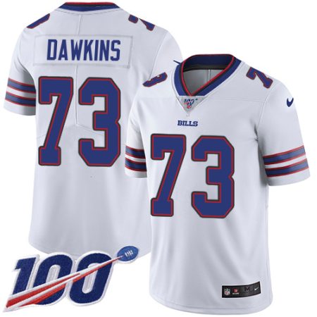 cheap Bills #73 Dion Dawkins White Men's Stitched NFL 100th Season Vapor Limited Jersey