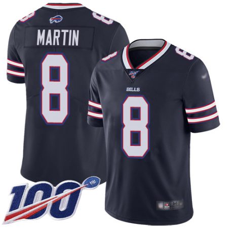 Bills #8 Sam Martin Navy Men's Stitched NFL Limited Inverted Legend 100th Season Jersey