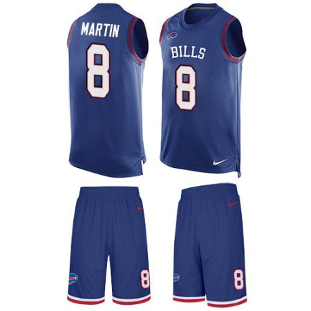 wholesale Bills #8 Sam Martin Royal Blue Team Color Men's Stitched NFL Limited Tank Top Suit Jersey