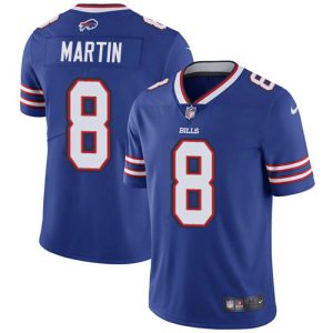 Bills #8 Sam Martin Royal Blue Team Color Men's Stitched NFL Vapor Untouchable Limited Jersey