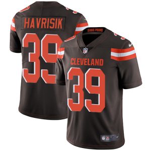 Browns #39 Lucas Havrisik Brown Team Color Men's Stitched NFL Vapor Untouchable Limited Jersey