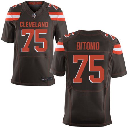 wholesale Browns #75 Joel Bitonio Brown Team Color Men's Stitched NFL Vapor Untouchable Elite Jersey