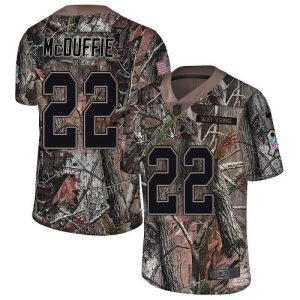 Chiefs #22 Trent McDuffie Camo Men's Stitched NFL Limited Rush Realtree Jersey