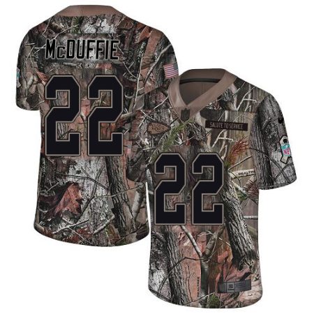 Chiefs #22 Trent McDuffie Camo Men's Stitched NFL Limited Rush Realtree Jersey