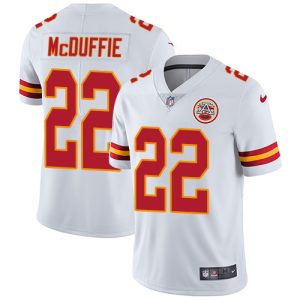 Chiefs #22 Trent McDuffie White Men's Stitched NFL Vapor Untouchable Limited Jersey