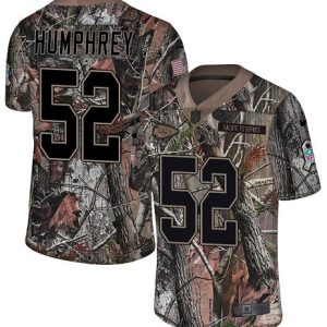 Chiefs #52 Creed Humphrey Camo Men's Stitched NFL Limited Rush Realtree Jersey