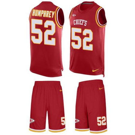 wholesale Chiefs #52 Creed Humphrey Red Team Color Men's Stitched NFL Limited Tank Top Suit Jersey