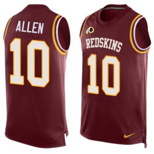 wholesale Commanders #10 Kazmeir Allen Burgundy Red Team Color Men's Stitched NFL Limited Tank Top Jersey