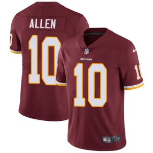 cheap Commanders #10 Kazmeir Allen Burgundy Red Team Color Men's Stitched NFL Vapor Untouchable Limited Jersey