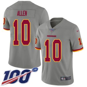 Commanders #10 Kazmeir Allen Gray Men's Stitched NFL Limited Inverted Legend 100th Season Jersey