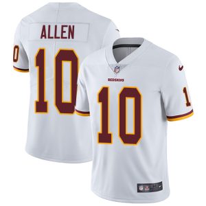 Commanders #10 Kazmeir Allen White Men's Stitched NFL Vapor Untouchable Limited Jersey