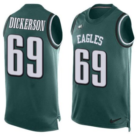 Eagles #69 Landon Dickerson Green Team Color Men's Stitched NFL Limited Tank Top Jersey