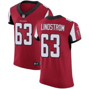 Falcons #63 Chris Lindstrom Red Team Color Men's Stitched NFL Vapor Untouchable Elite Jersey