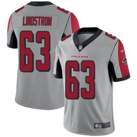 Falcons #63 Chris Lindstrom Silver Men's Stitched NFL Limited Inverted Legend Jersey