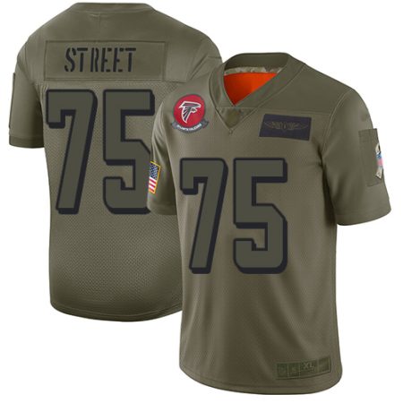 wholesale Falcons #75 Kentavius Street Camo Men's Stitched NFL Limited 2019 Salute To Service Jersey