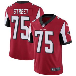 wholesale Falcons #75 Kentavius Street Red Team Color Men's Stitched NFL Vapor Untouchable Limited Jersey