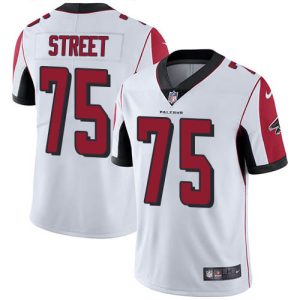 cheap Falcons #75 Kentavius Street White Men's Stitched NFL Vapor Untouchable Limited Jersey