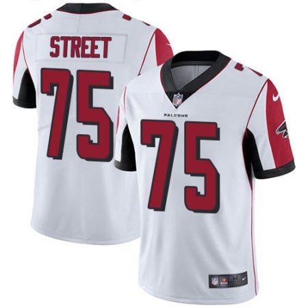 cheap Falcons #75 Kentavius Street White Men's Stitched NFL Vapor Untouchable Limited Jersey