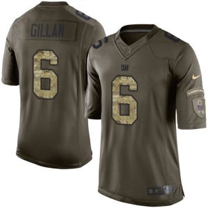 giants #6 jamie gillan green men's stitched nfl limited 2015 salute to service cheap jersey