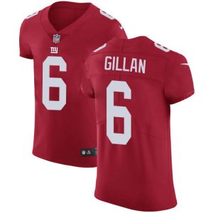 Giants #6 Jamie Gillan Red Alternate Men's Stitched NFL New Elite Jersey