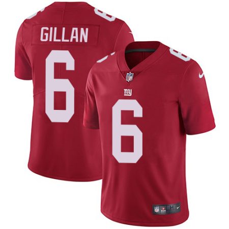 Giants #6 Jamie Gillan Red Alternate Men's Stitched NFL Vapor Untouchable Limited Jersey