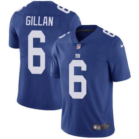 Giants #6 Jamie Gillan Royal Blue Team Color Men's Stitched NFL Vapor Untouchable Limited Jersey