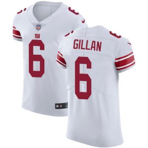 Giants #6 Jamie Gillan White Men's Stitched NFL New Elite Jersey