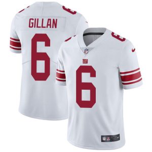 Giants #6 Jamie Gillan White Men's Stitched NFL Vapor Untouchable Limited Jersey