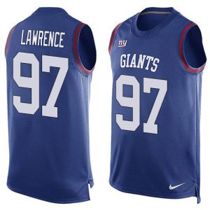 wholesale Giants #97 Dexter Lawrence Royal Blue Team Color Men's Stitched NFL Limited Tank Top Jersey