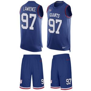 Giants #97 Dexter Lawrence Royal Blue Team Color Men's Stitched NFL Limited Tank Top Suit Jersey