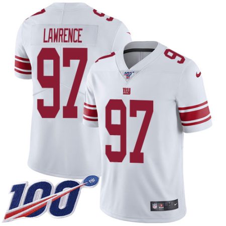 Giants #97 Dexter Lawrence White Men's Stitched NFL 100th Season Vapor Untouchable Limited Jersey