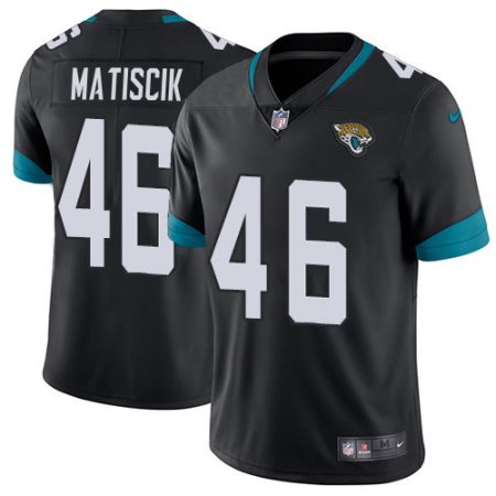 Jaguars #46 Ross Matiscik Black Team Color Men's Stitched NFL Vapor Untouchable Limited Jersey