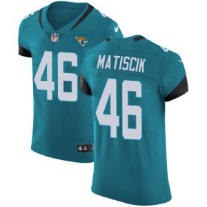 wholesale Jaguars #46 Ross Matiscik Teal Green Alternate Men's Stitched NFL New Elite Jersey