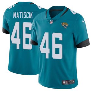 Jaguars #46 Ross Matiscik Teal Green Alternate Men's Stitched NFL Vapor Untouchable Limited Jersey