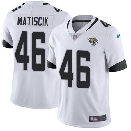 Jaguars #46 Ross Matiscik White Men's Stitched NFL Vapor Untouchable Limited Jersey