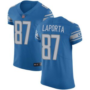 lions #87 sam laporta blue team color men's stitched nfl vapor untouchable elite cheap jersey