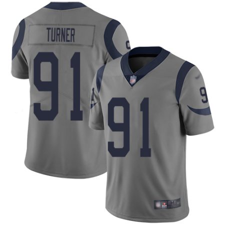 Rams #91 Kobie Turner Gray Men's Stitched NFL Limited Inverted Legend Jersey