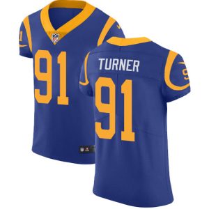 Rams #91 Kobie Turner Royal Blue Alternate Men's Stitched NFL Vapor Untouchable Elite Jersey