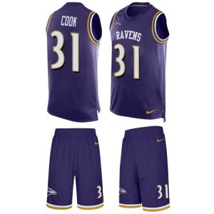 Ravens #31 Dalvin Cook Purple Team Color Men's Stitched NFL Limited Tank Top Suit Jersey