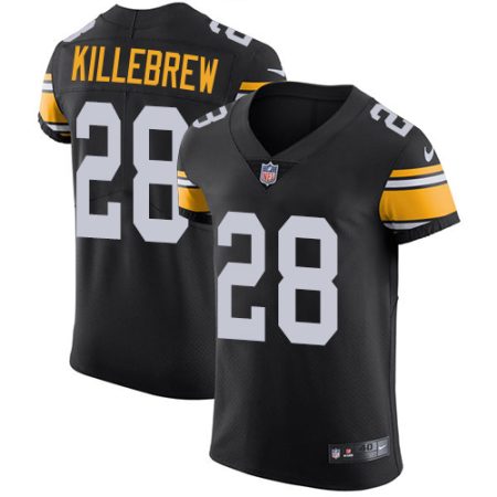 Steelers #28 Miles Killebrew Black Alternate Men's Stitched NFL New Elite Jersey