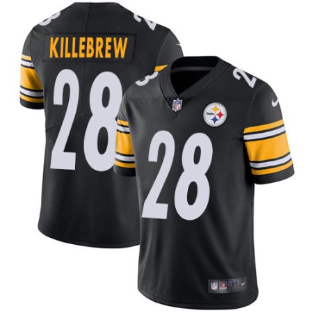 cheap Steelers #28 Miles Killebrew Black Team Color Men's Stitched NFL Vapor Untouchable Limited Jersey